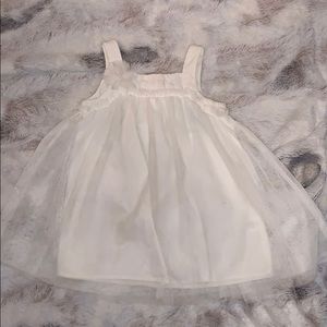 Girls white tule dress